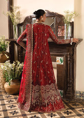 Dastangoi By Afrozeh Embroidered Organza 3 Piece Unstitched Suit AF25DG D-02 TEAROSE